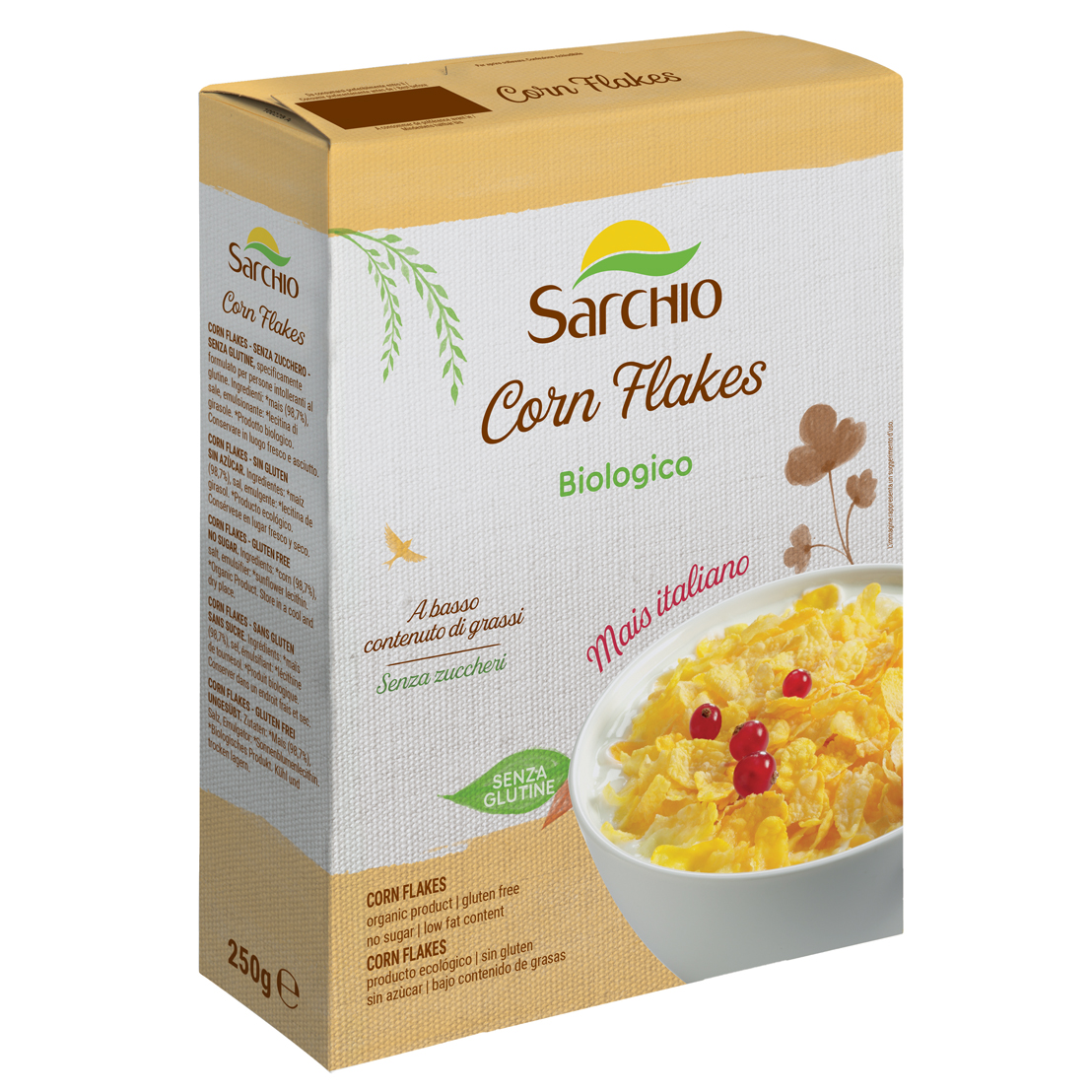 I Flakes Per La Colazione Prodotti Biologici | Cereali prima colazione | Corn flakes | Sarchio